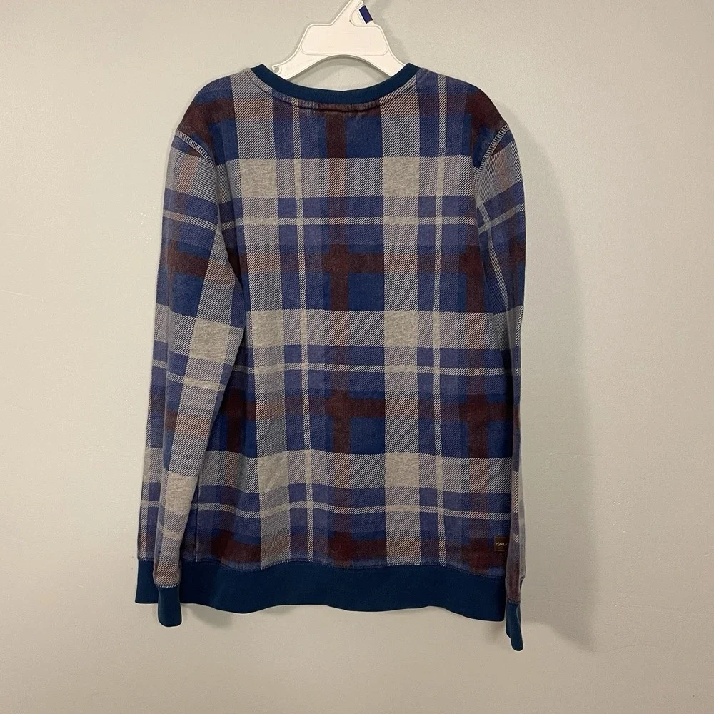 Tea Collection Blue‎ Plaid Button Shirt 100% Cotton Boy Size 12